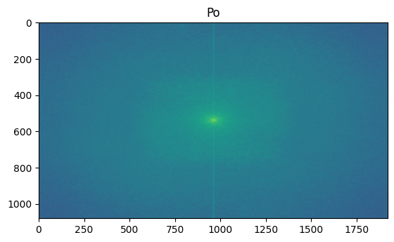 Fourier Transform of Po